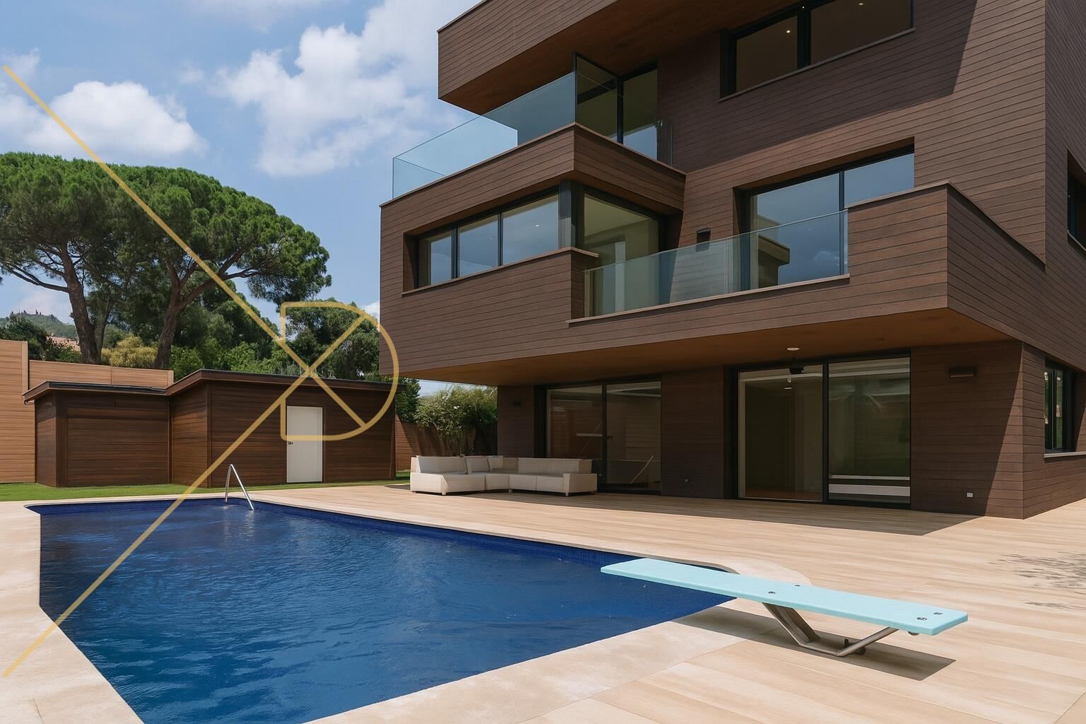 Swimming pool of House or chalet for sale in  Barcelona Capital