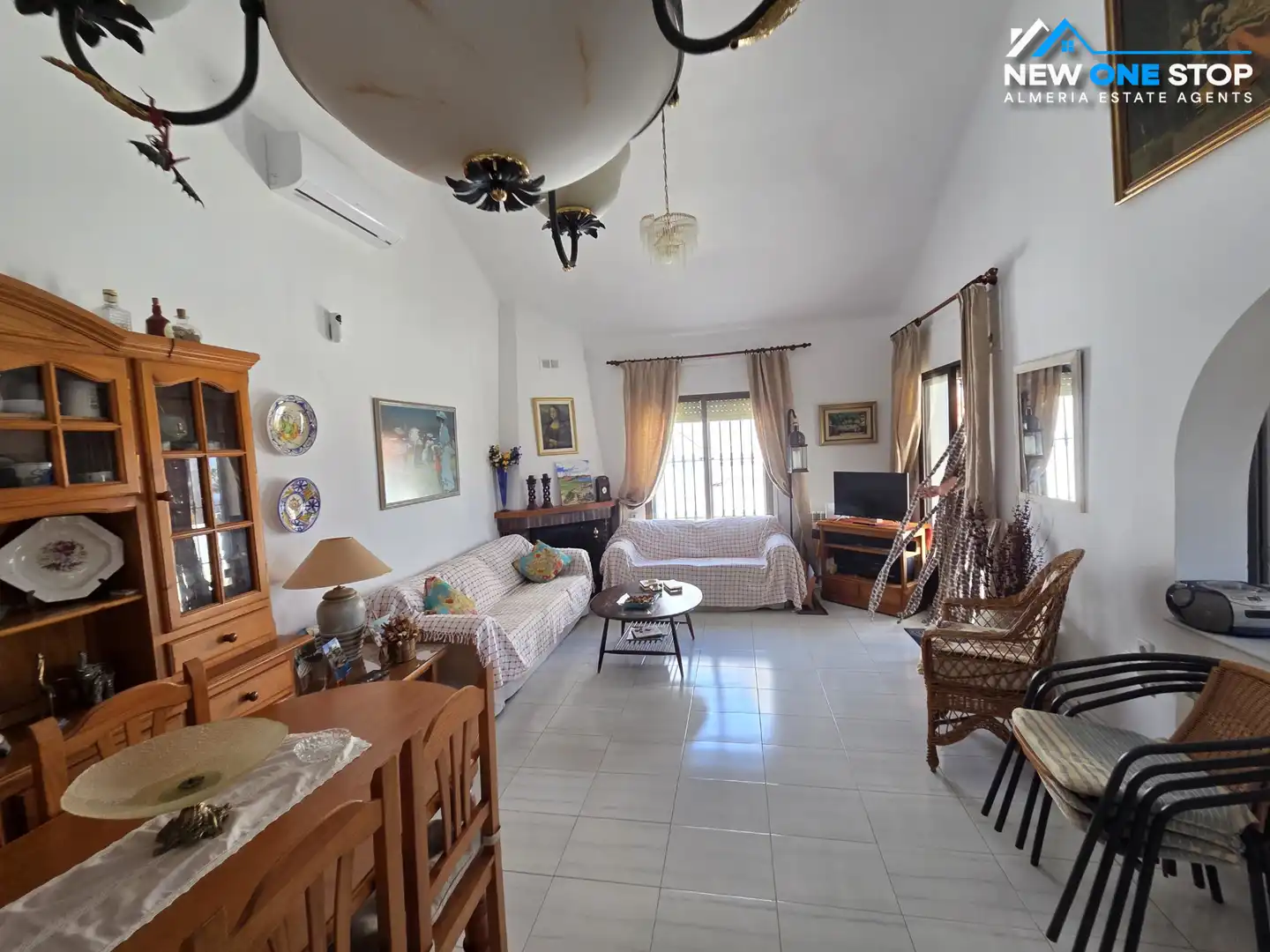 Living room of Houses for sale in Mojácar  with Air Conditioner, Terrace and Storage room