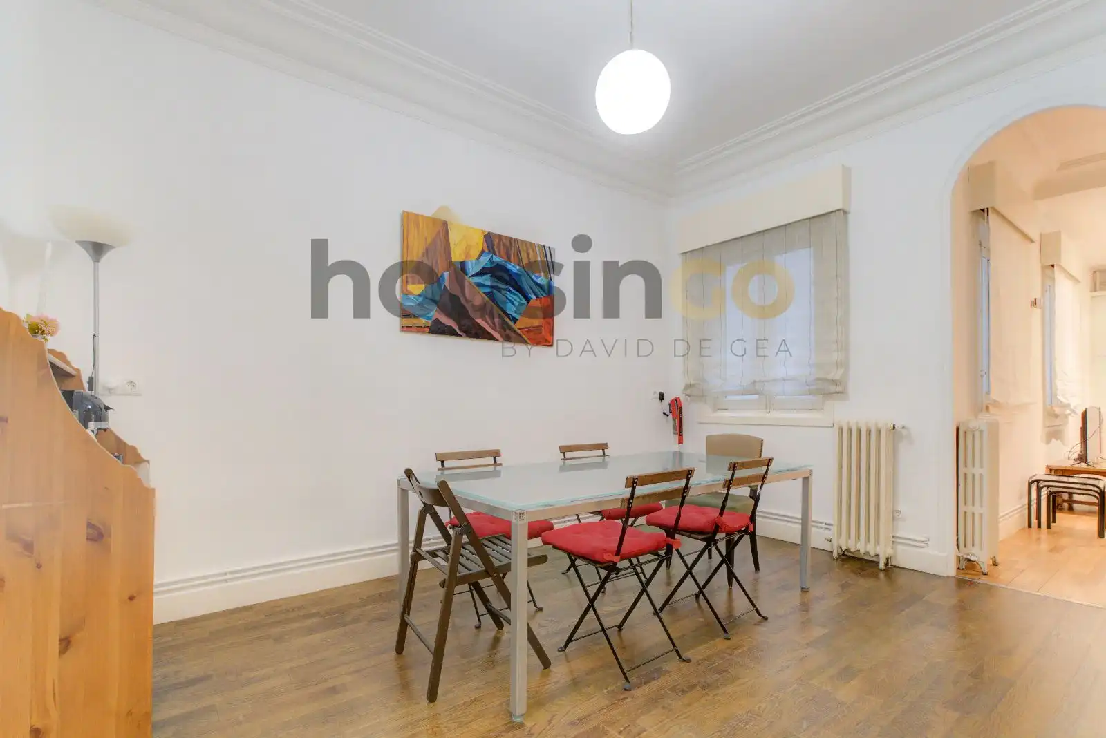 Dining room of Flat for rent in Madrid  with Air Conditioner, Heating and Furnished