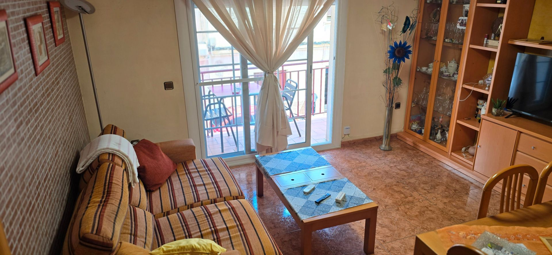 Sala d'estar de Pis en venda en Vilanova i la Geltrú amb Calefacció, Moblat i Forn