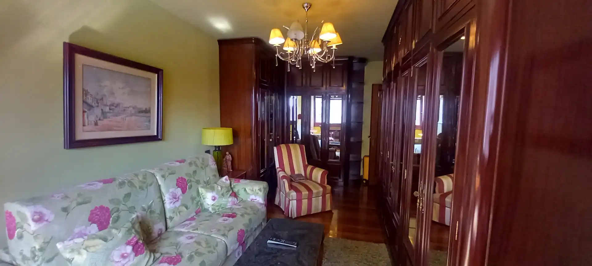 Sala de estar de Piso en venta en Gijón  con Calefacción, Parquet y Terraza