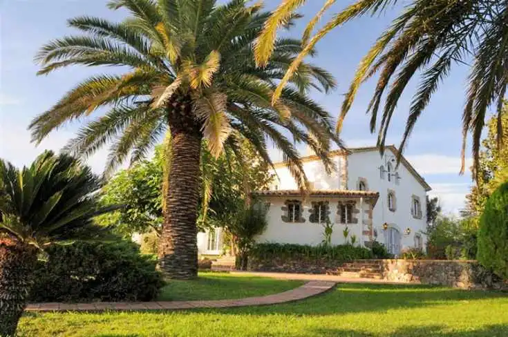 Vista exterior de Finca rústica en venda en Riudarenes amb Aire condicionat, Calefacció i Jardí privat