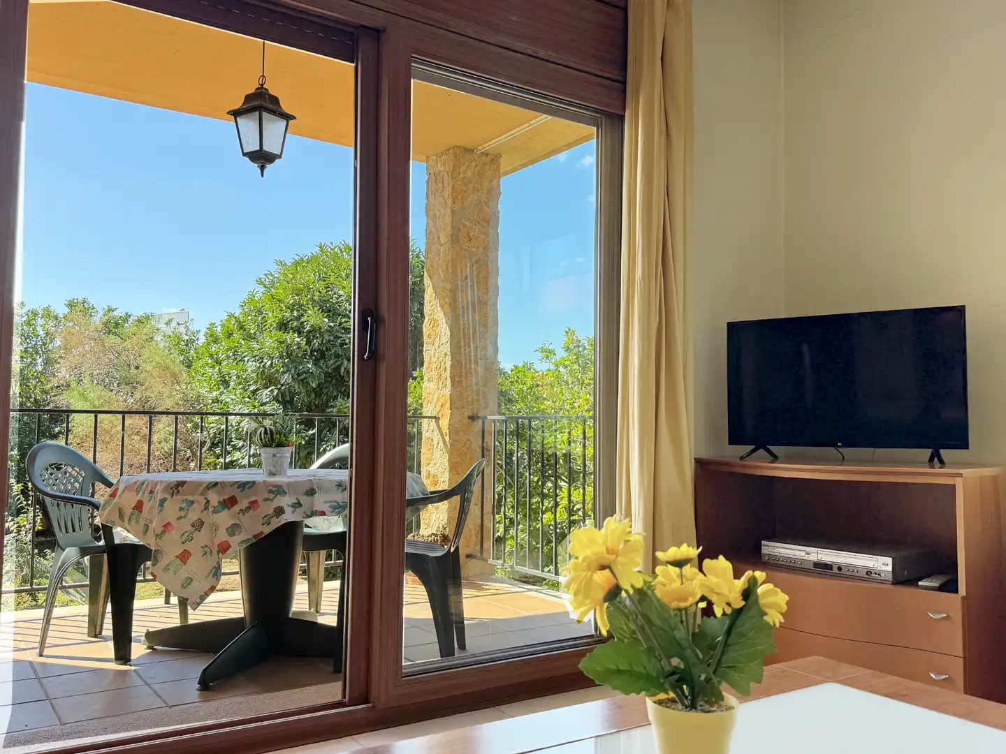 Balcony of Houses for sale in Viladamat  with Air Conditioner, Heating and Private garden