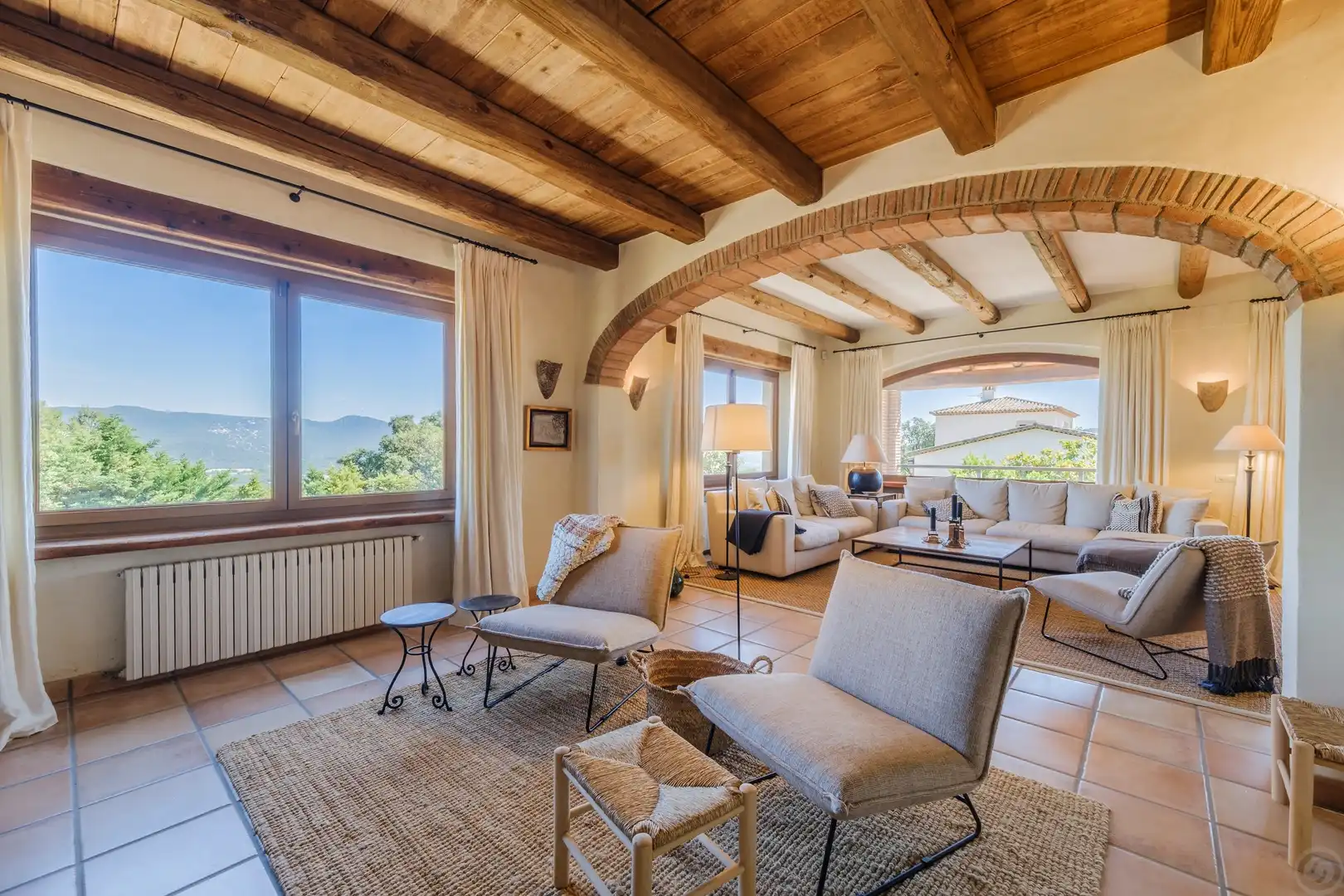 Living room of Houses for sale in Santa Cristina d'Aro  with Air Conditioner, Heating and Storage room