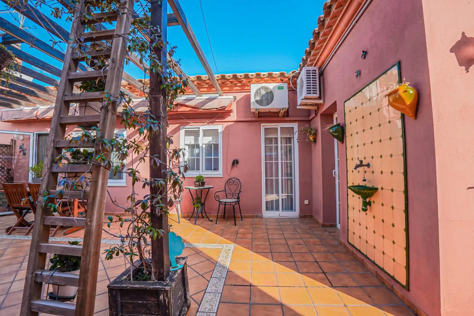 Terrace of Detached homes for sale in Vilallonga del Camp  with Air Conditioner, Heating and Private garden