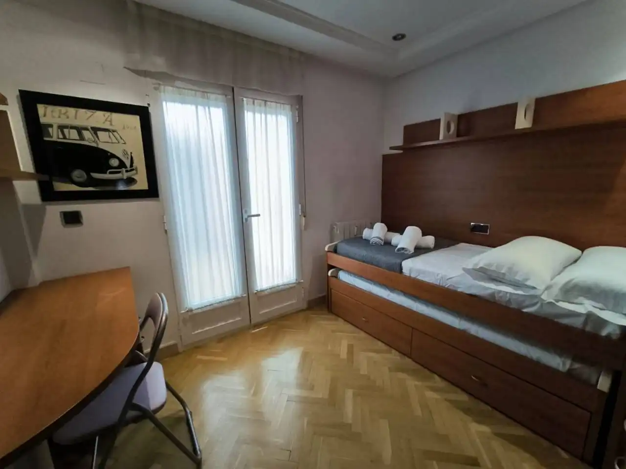 Schlafzimmer von Wohnung zum Verkauf in Albacete mit Klimaanlage, Heizung und Parkett
