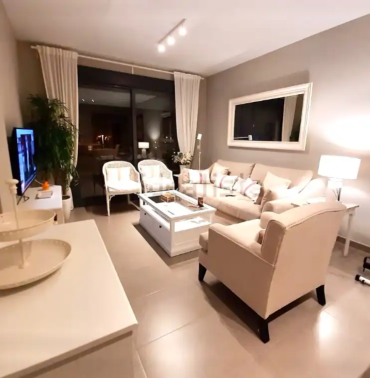 Sala de estar de Dúplex de alquiler en Jávea / Xàbia con Aire acondicionado, Calefacción y Amueblado