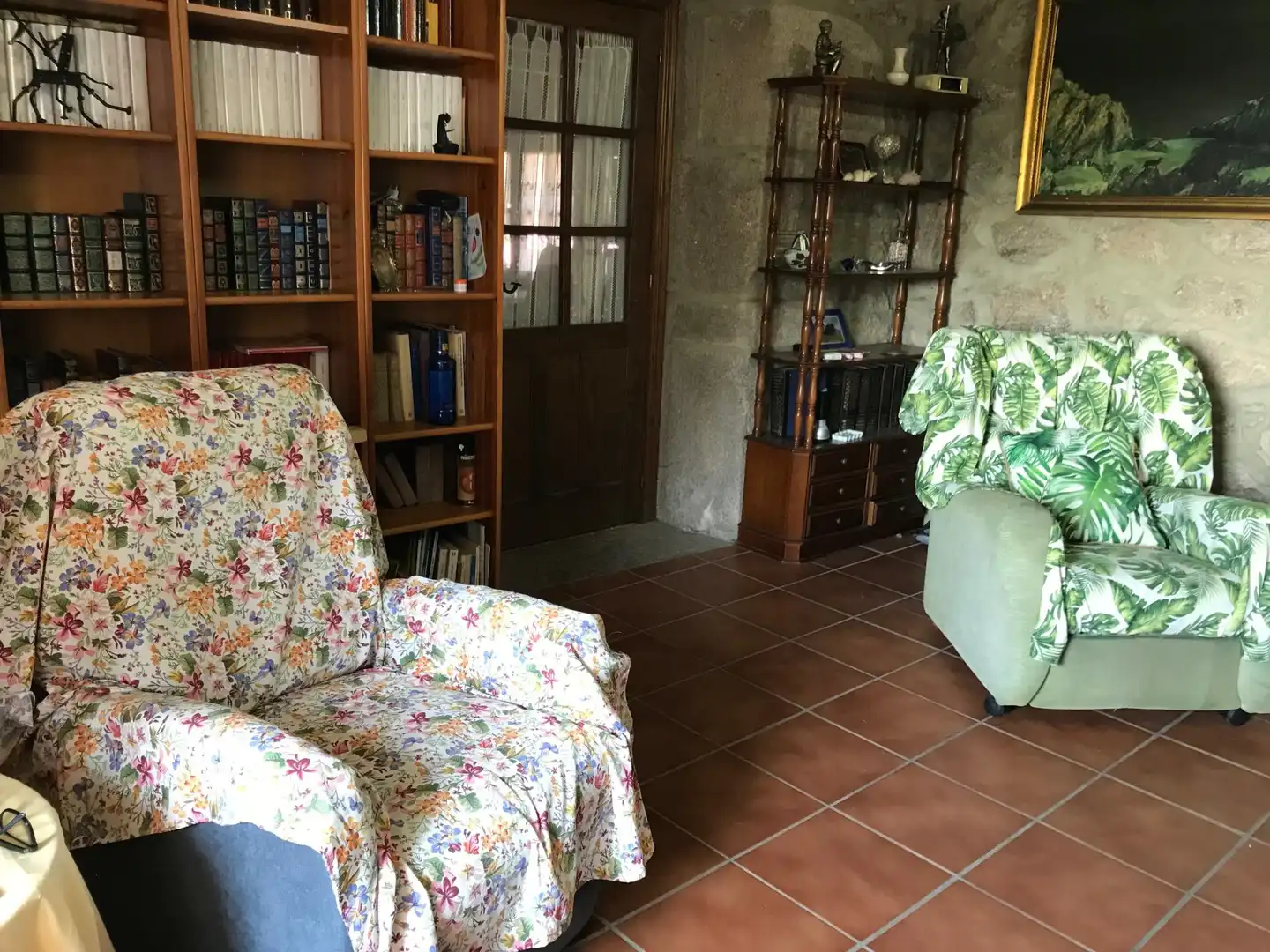 Sala de estar de Finca rústica en venta en Rois con Calefacción y Piscina
