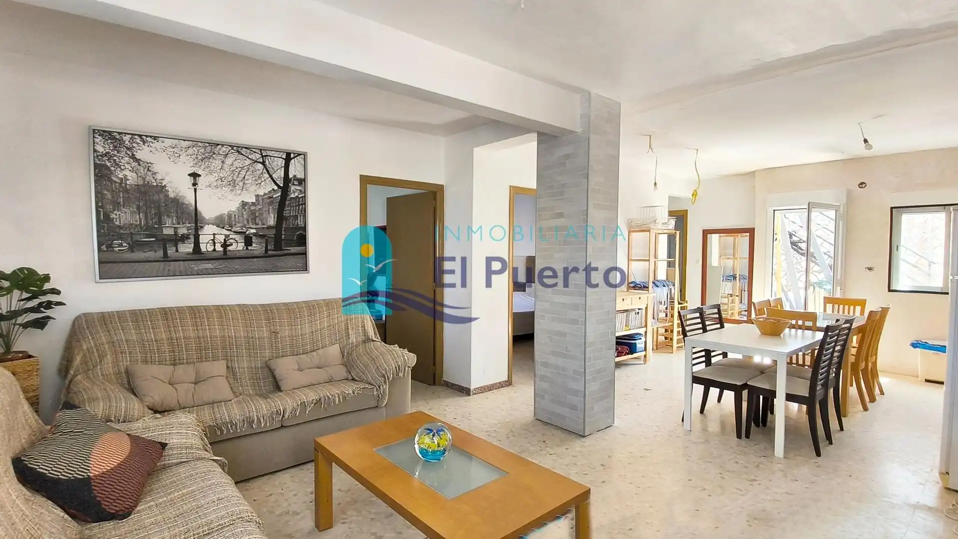 Sala de estar de Piso en venta en Mazarrón con Terraza, Trastero y Amueblado