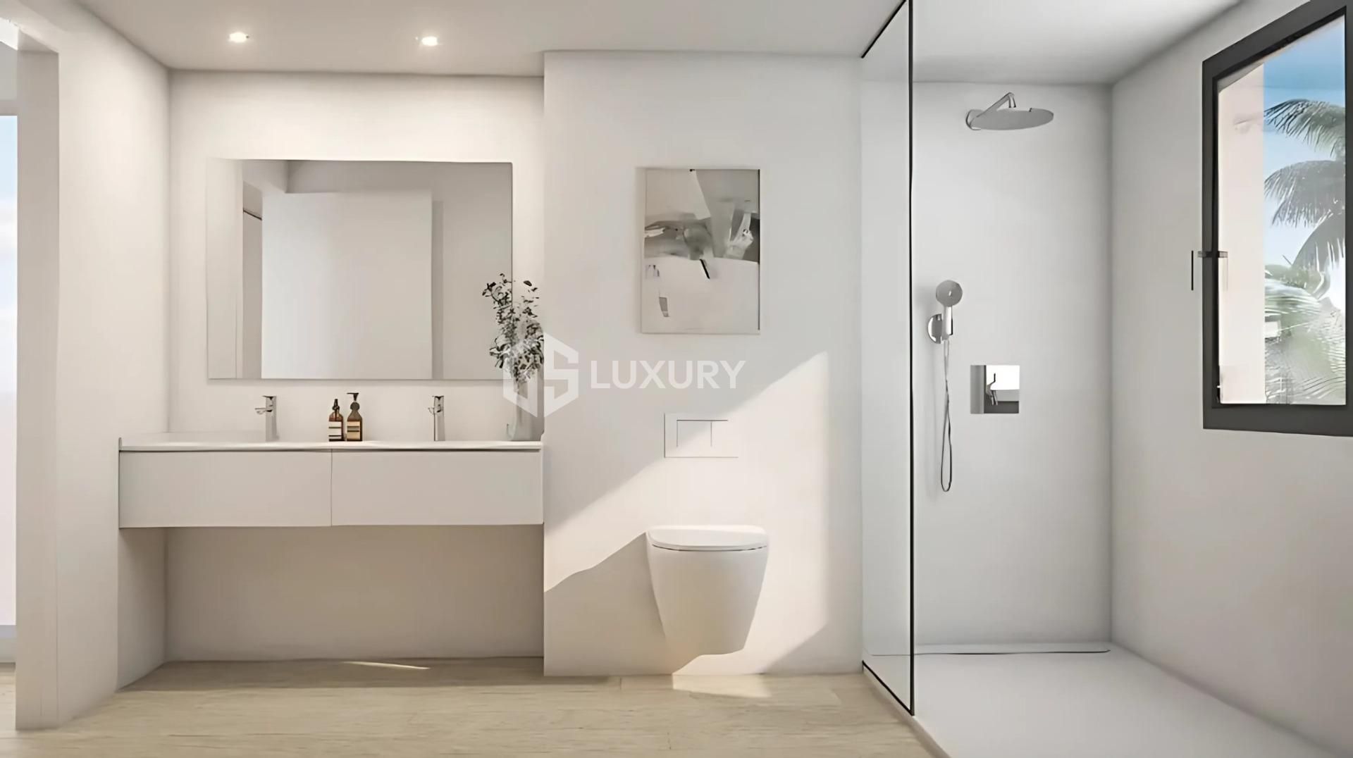 Bathroom of House or chalet for sale in San Bartolomé de Tirajana  with Air Conditioner, Private garden and Terrace