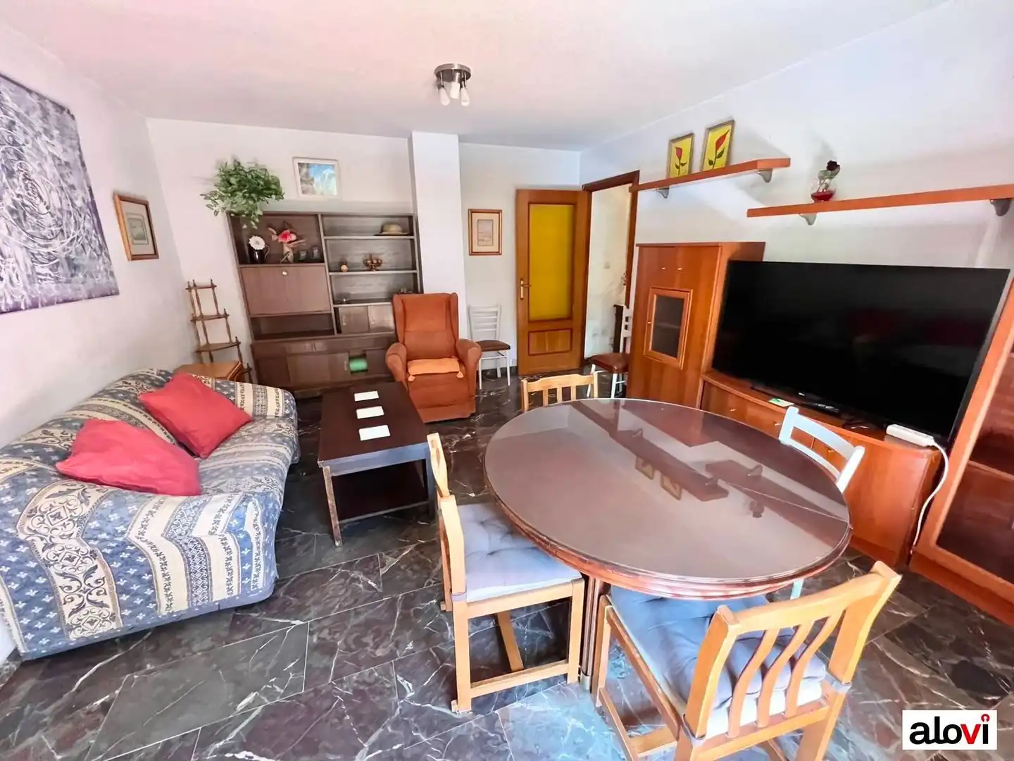 Living room of Flat for rent in Granada  with Furnished