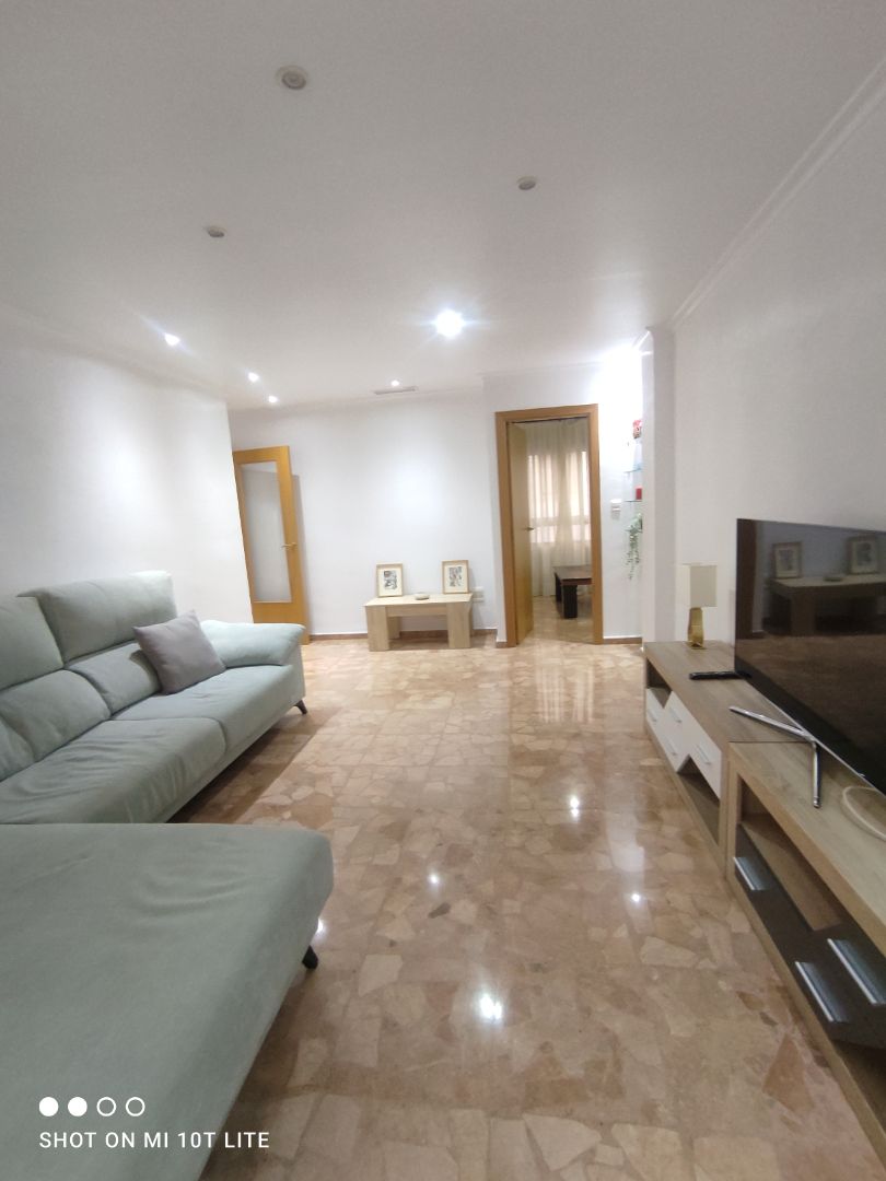 Sala d'estar de Pis en venda en Elche / Elx amb Aire condicionat, Moblat i Forn