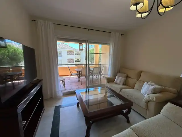 Living room of Flat for rent in Marbella  with Air Conditioner, Heating and Terrace