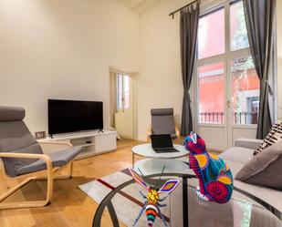 Wohnzimmer von Wohnung zum verkauf in  Barcelona Capital mit Klimaanlage und Balkon