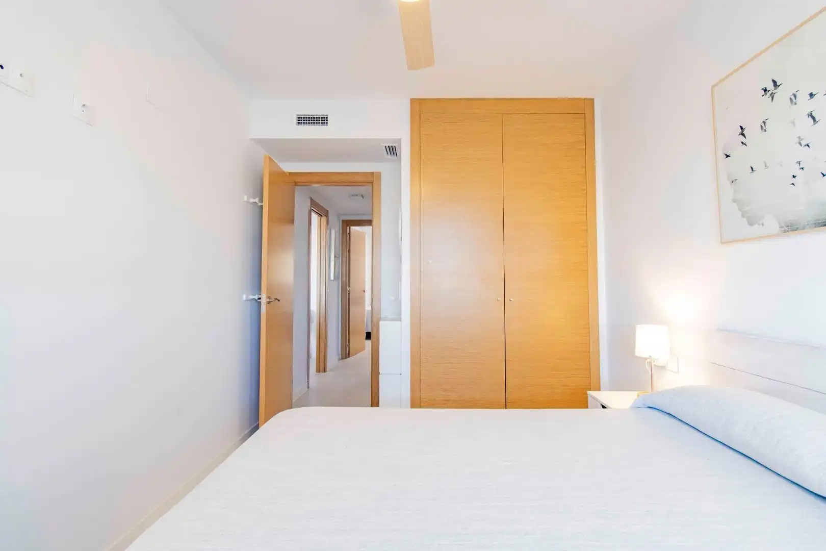 Dormitori de Apartament de lloguer en El Puig de Santa Maria amb Aire condicionat, Calefacció i Jardí privat