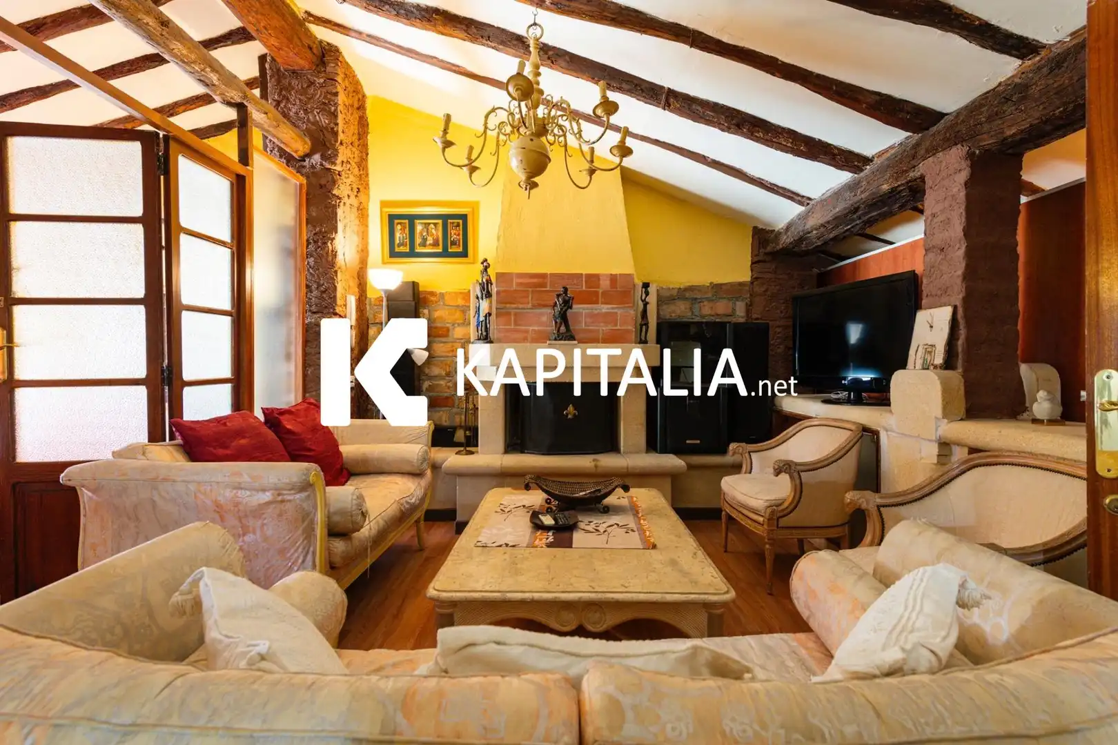 Sala de estar de Finca rústica en venta en Ontinyent con Aire acondicionado, Jardín privado y Balcón