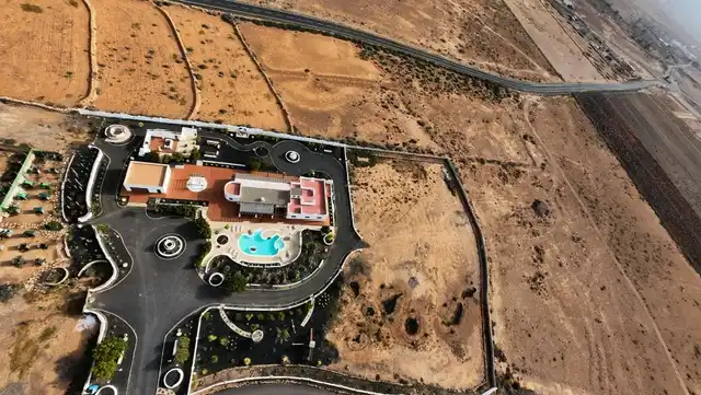 Vista exterior de Casa o chalet en venta en Antigua con Jardín privado, Terraza y Piscina
