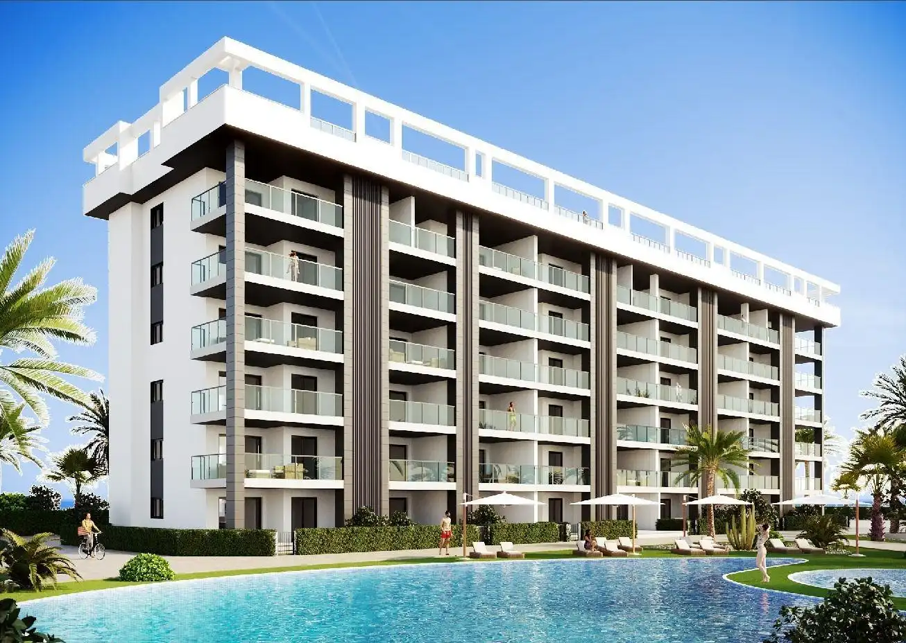 Vista exterior de Apartamento en venta en Torrevieja con Jardín privado, Terraza y Trastero