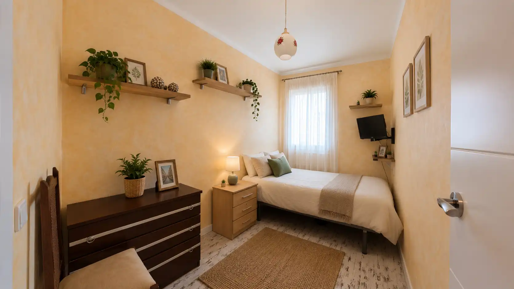 Schlafzimmer von Dachboden zum Verkauf in Cunit mit Parkett, Terrasse und Balkon