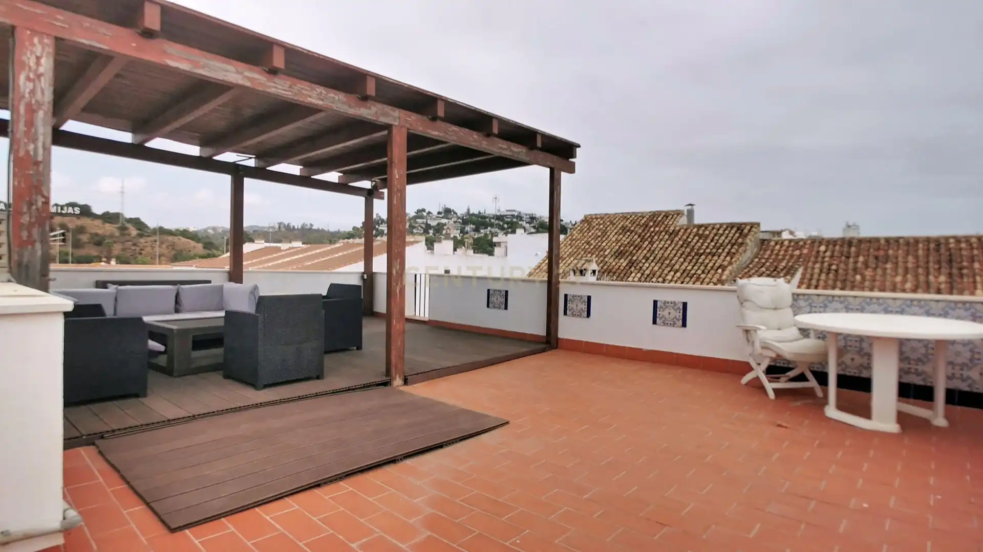 Terrace of Apartments for rent in Mijas  with Air Conditioner and Washing machine