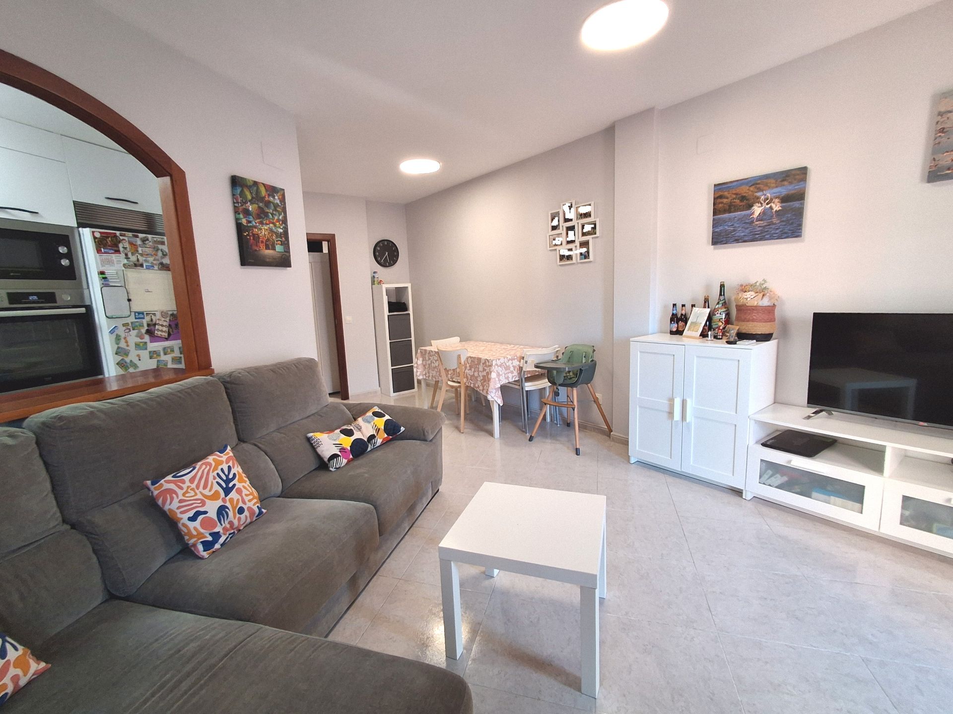 Living room of Flat for sale in Vandellòs i l'Hospitalet de l'Infant  with Air Conditioner, Terrace and Storage room