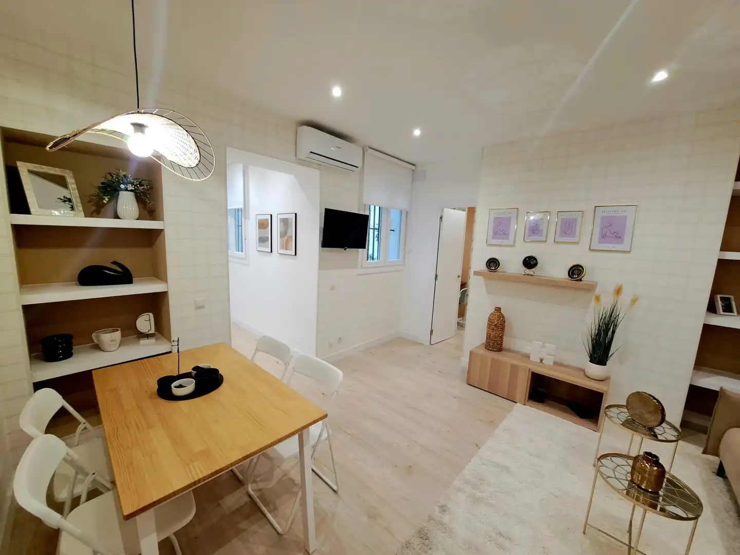 Wohnzimmer von Wohnung zum Verkauf in Madrid mit Klimaanlage, Heizung und Parkett