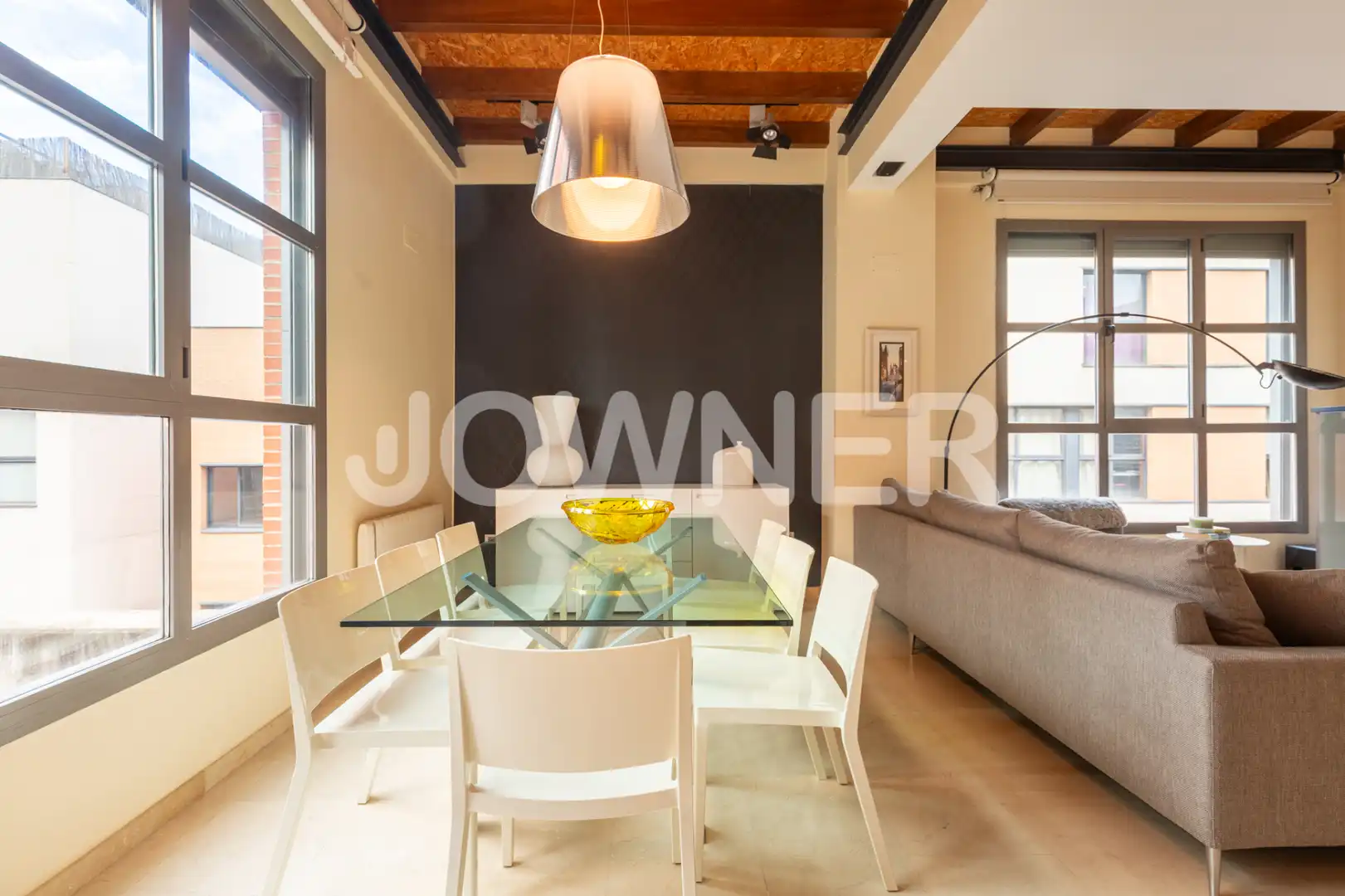 Dining room of Attic for rent in Madrid  with Air Conditioner, Heating and Terrace