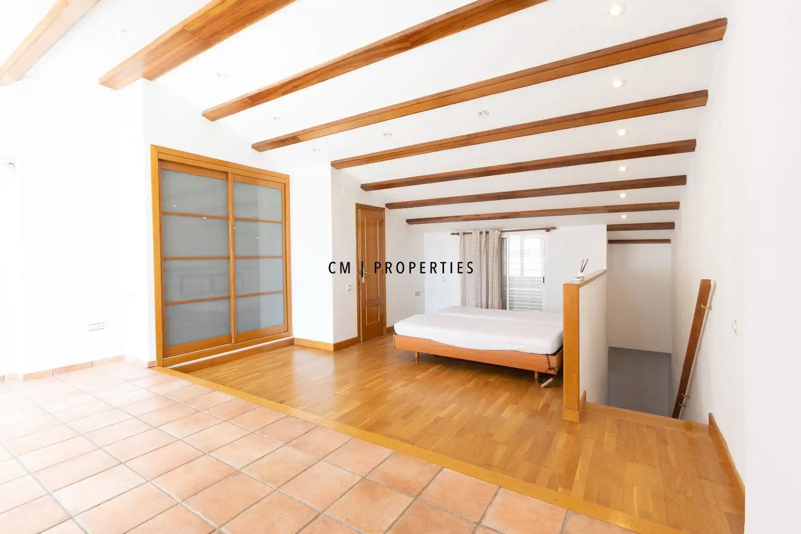 Schlafzimmer von Haus oder Chalet zur Miete in Manises mit Klimaanlage, Terrasse und Möbliert