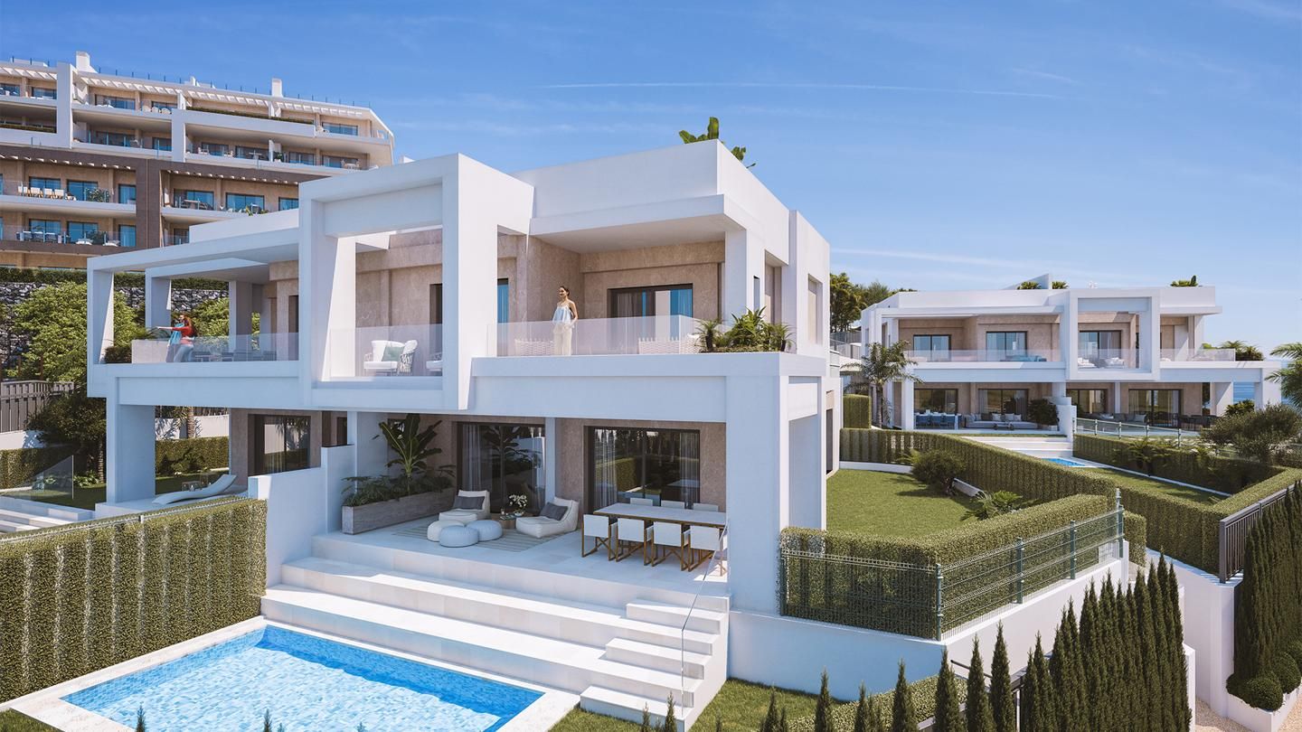 Exterior view of Flat for sale in Estepona  with Air Conditioner, Terrace and Swimming Pool