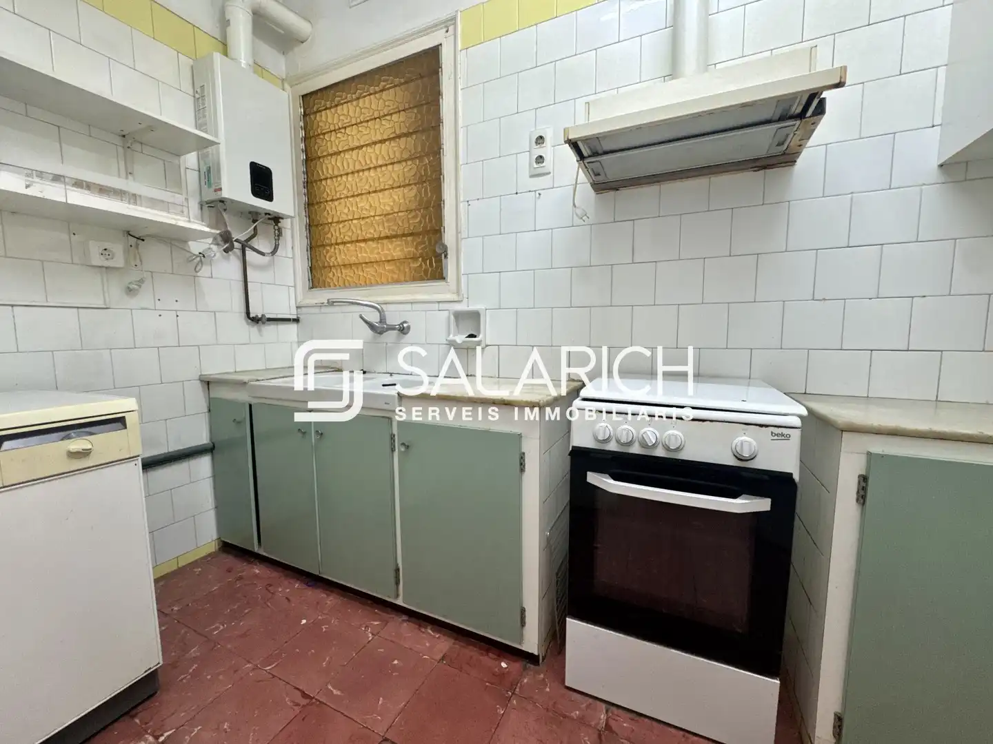 Kitchen of Flat for sale in Barcelona  with Air Conditioner and Balcony