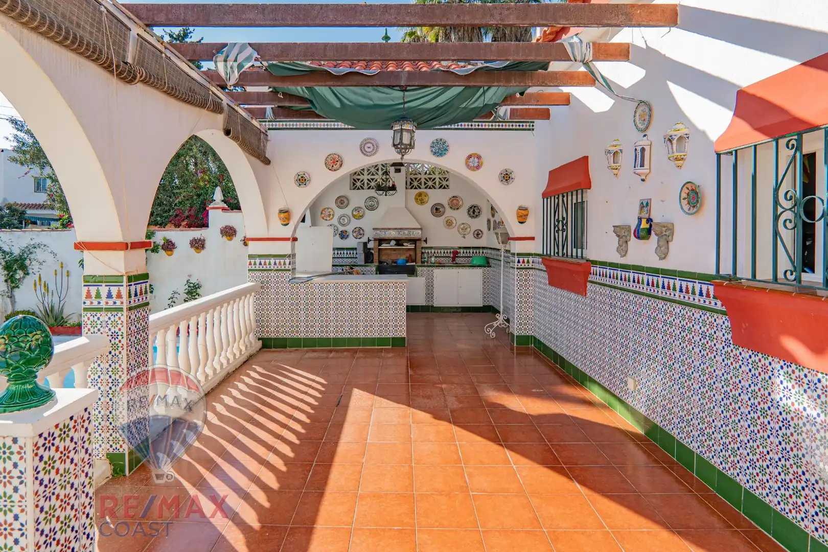 Terraza de Casa o chalet en venta en Rincón de la Victoria con Jardín privado, Terraza y Piscina