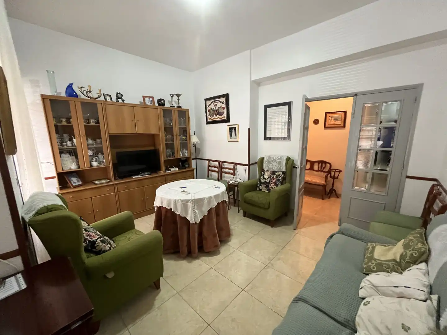 Living room of Flat for sale in Cieza  with Air Conditioner, Furnished and Balcony