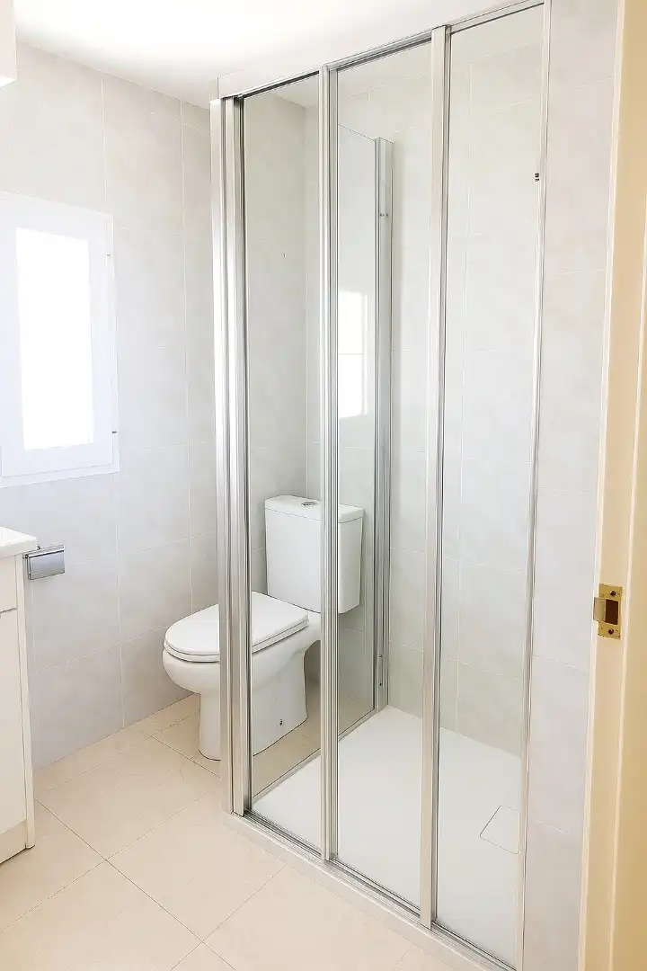 Bany de Apartament de lloguer en Peñíscola / Peníscola amb Calefacció, Terrassa i Moblat