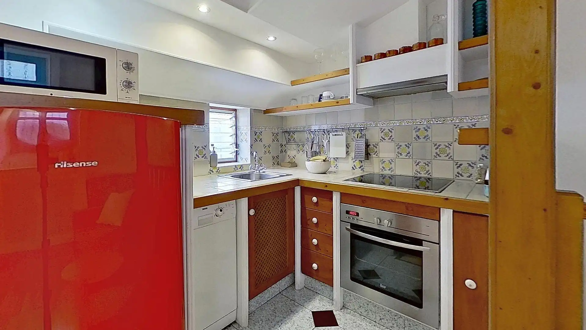 Küche von Wohnung zum Verkauf in  Palma de Mallorca mit Klimaanlage, Möbliert und Balkon