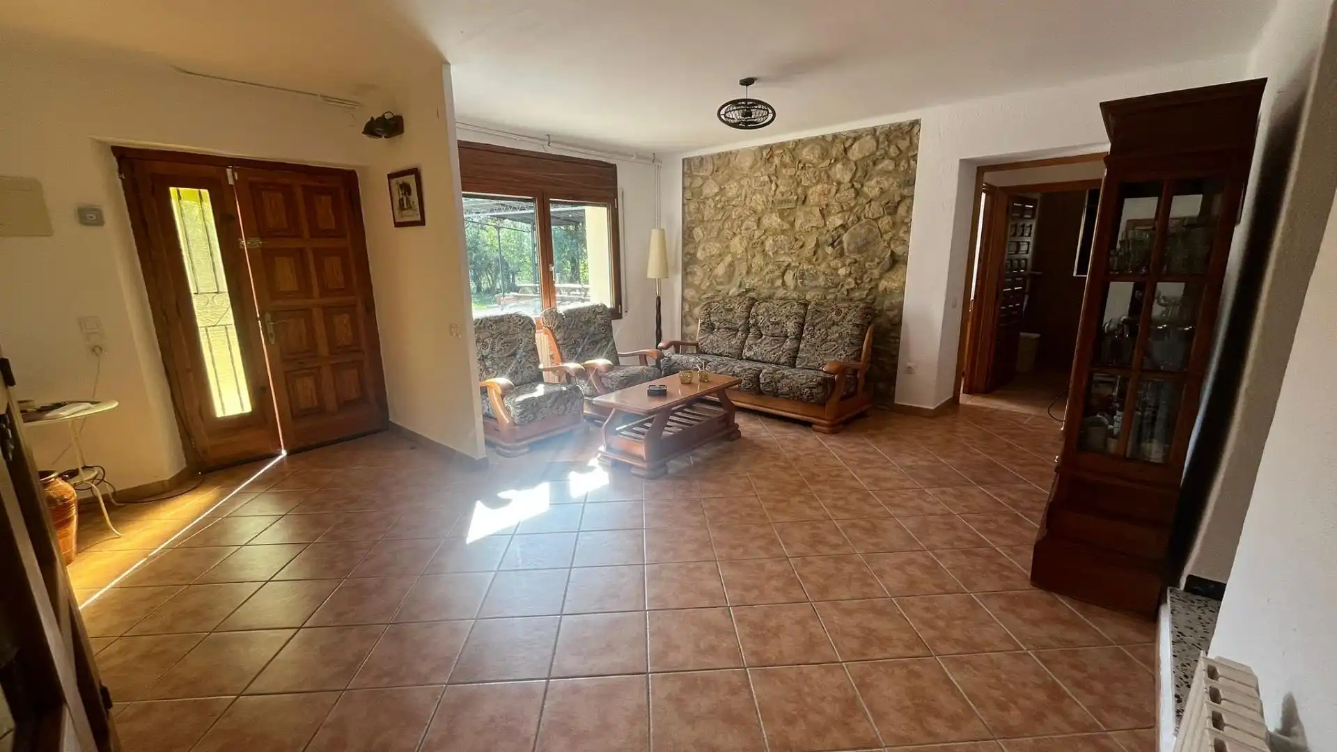 Sala de estar de Finca rústica de alquiler en Gualba con Calefacción