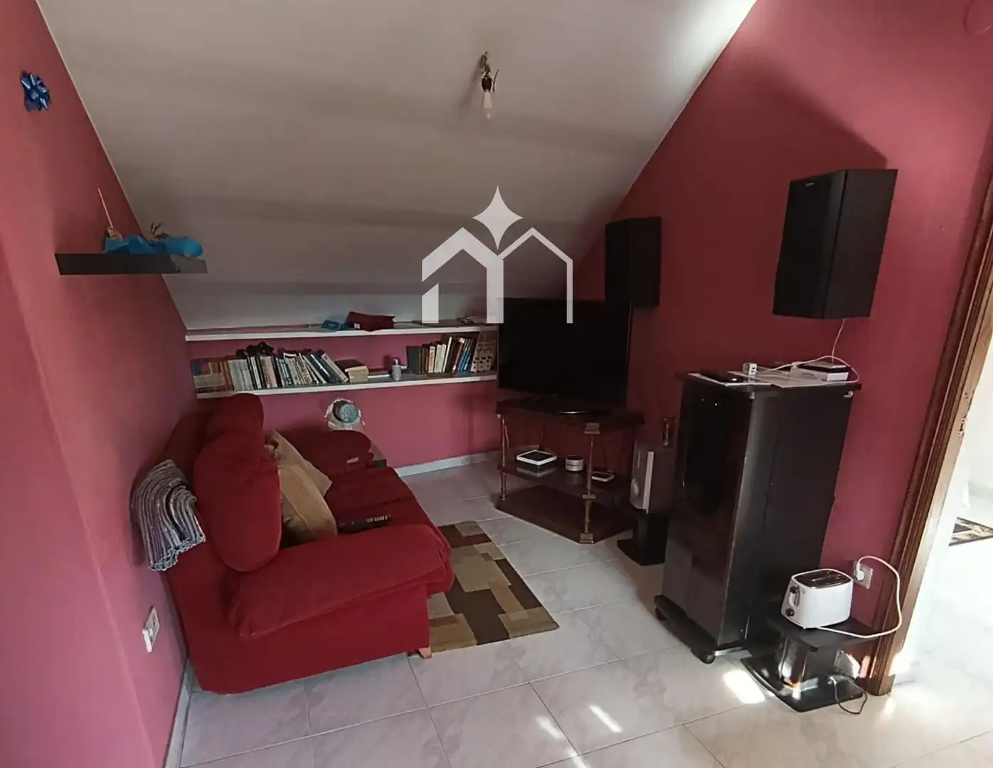 Sala de estar de Casa o chalet en venta en Moaña con Terraza y Amueblado
