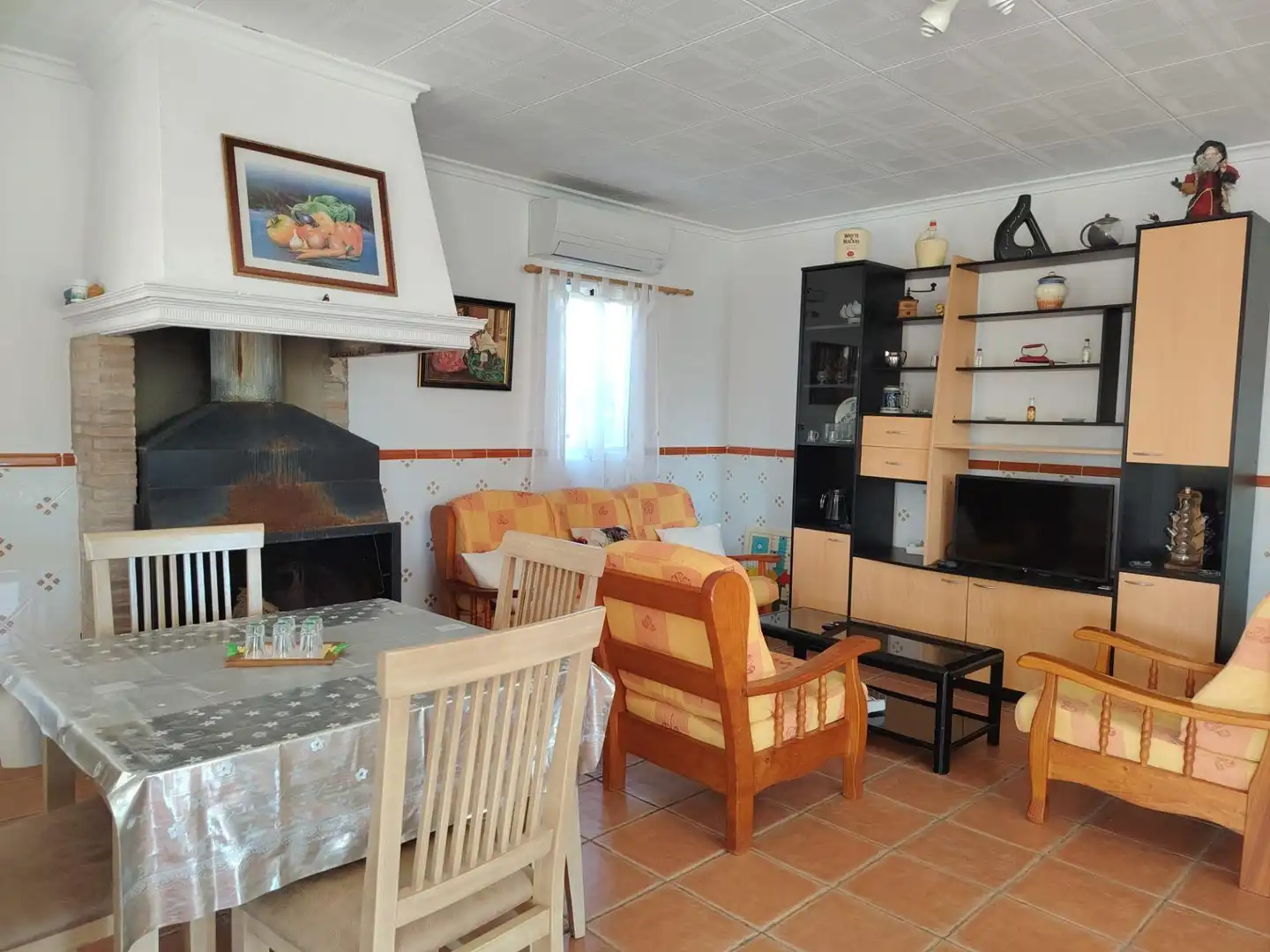 Living room of Houses for sale in Navarrés  with Air Conditioner, Private garden and Storage room