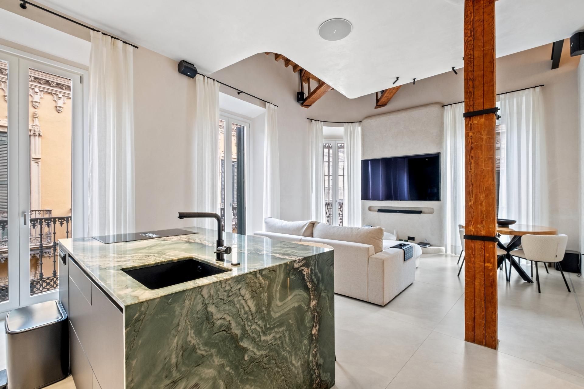 Living room of Flat for sale in Málaga Capital  with Air Conditioner, Balcony and Alarm