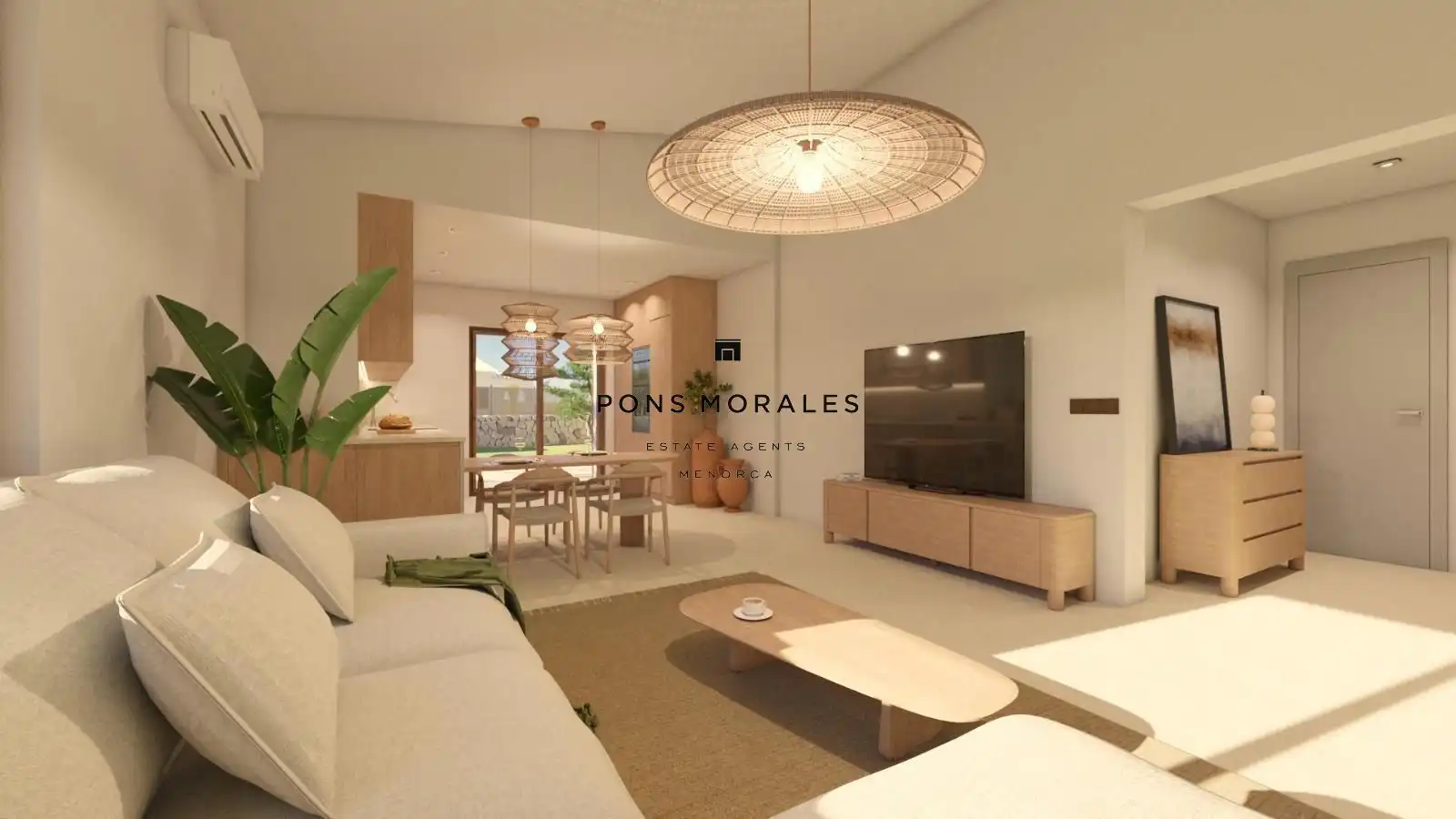 Living room of Houses for sale in Ciutadella de Menorca  with Air Conditioner, Heating and Swimming Pool