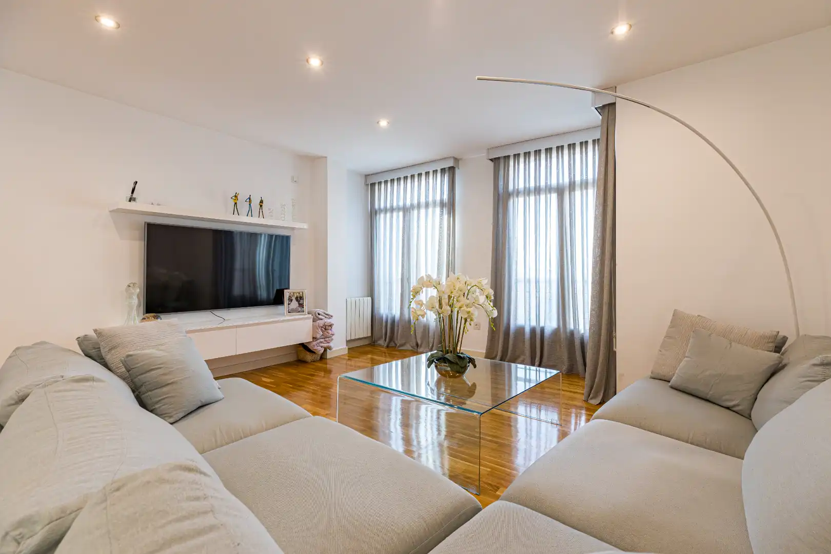 Sala de estar de Ático en venta en Alcantarilla con Aire acondicionado, Calefacción y Parquet