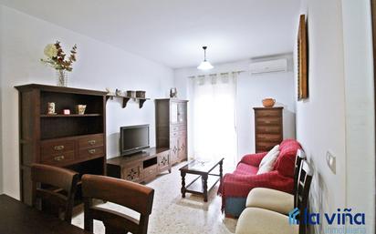 Living room of Flat for sale in Campillos  with Air Conditioner, Furnished and Balcony