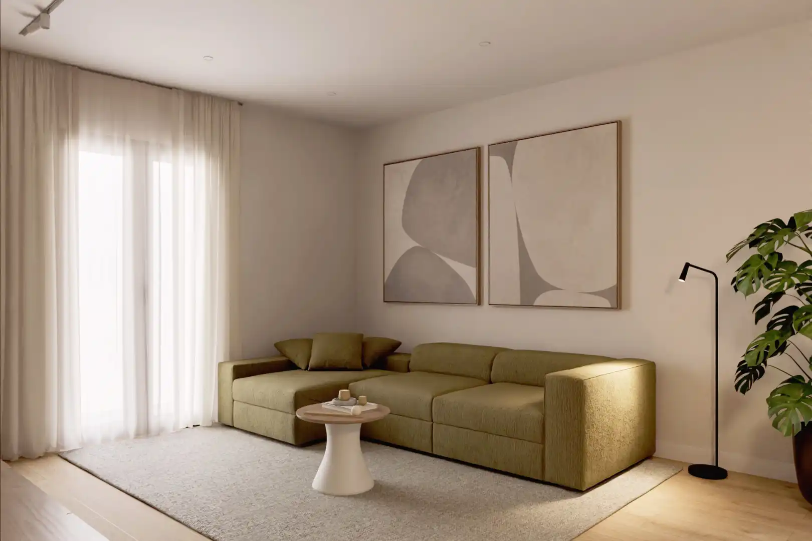 Sala de estar de Piso en venta en  Lleida Capital con Aire acondicionado, Calefacción y Parquet