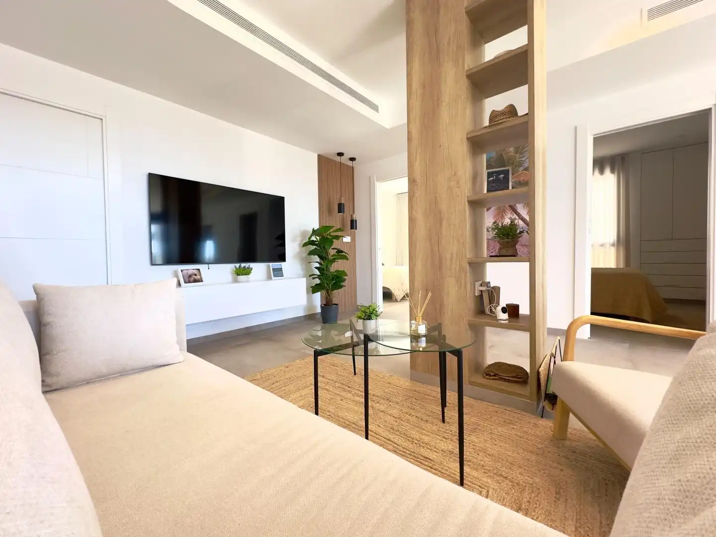 Sala d'estar de Apartament en venda en San Pedro del Pinatar amb Aire condicionat, Terrassa i Traster