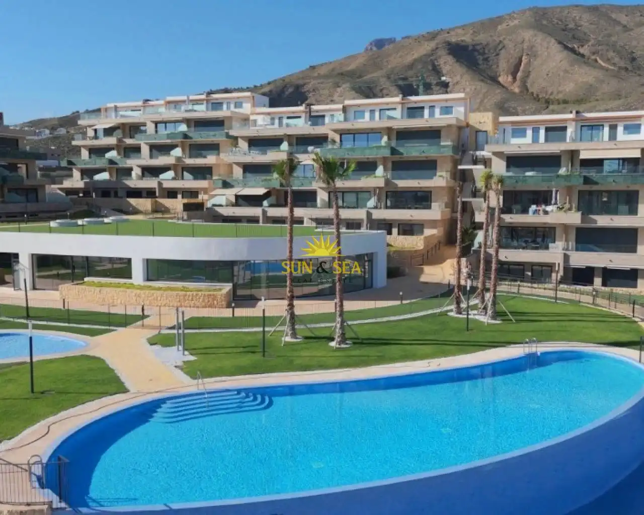 Vista exterior de Planta baja de alquiler en Finestrat con Aire acondicionado, Calefacción y Terraza