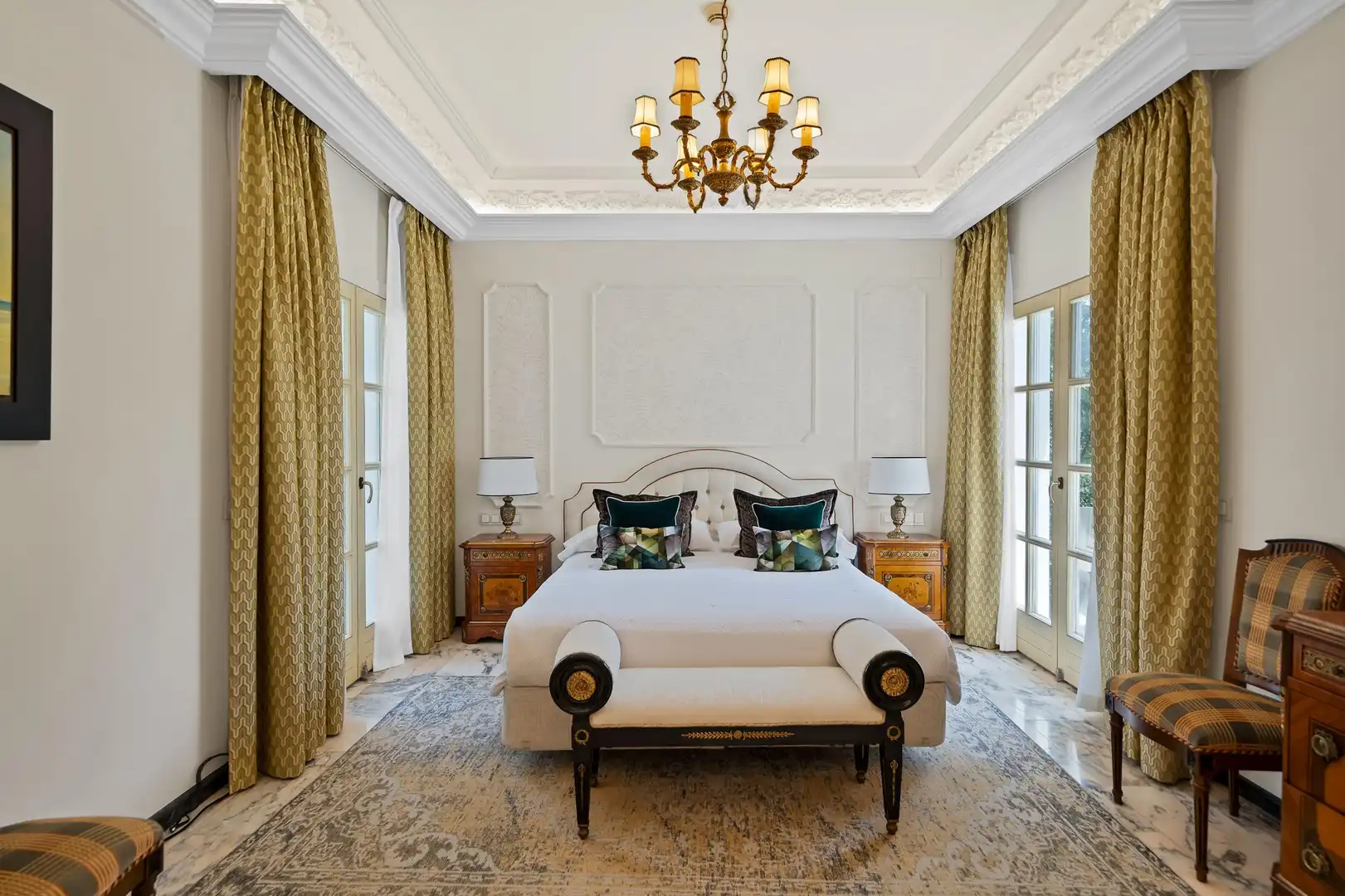 Schlafzimmer von Haus oder Chalet zur Miete in Marbella mit Heizung, Privatgarten und Terrasse