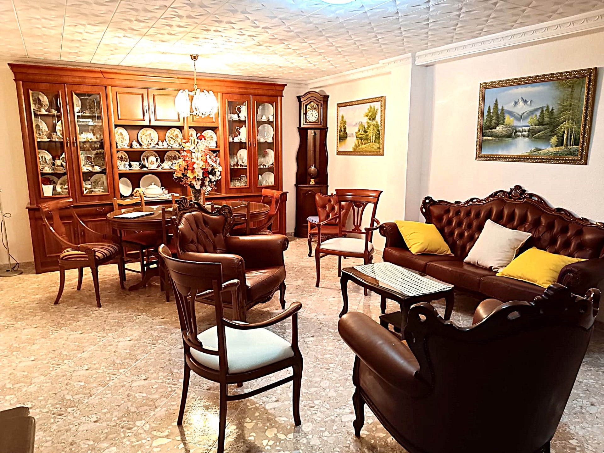 Sala d'estar de Pis de lloguer en  Valencia Capital amb Aire condicionat, Moblat i Forn