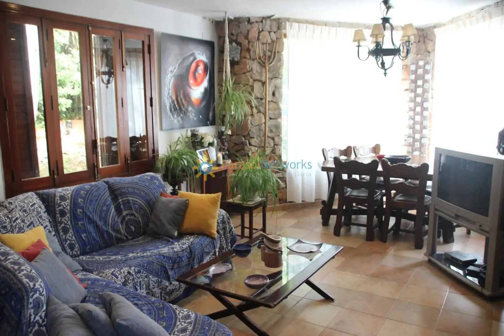 Sala de estar de Casa o chalet en venta en Llocnou de Sant Jeroni con Jardín privado, Terraza y Trastero