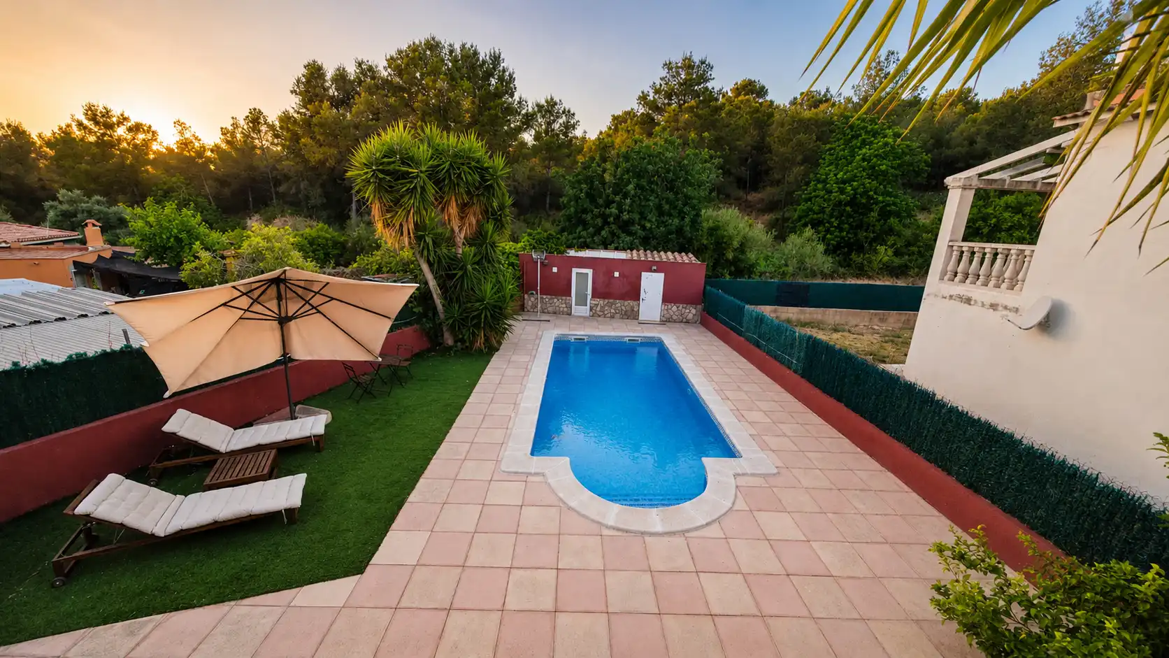 Piscina de Casa o xalet de lloguer en El Vendrell amb Calefacció, Jardí privat i Parquet