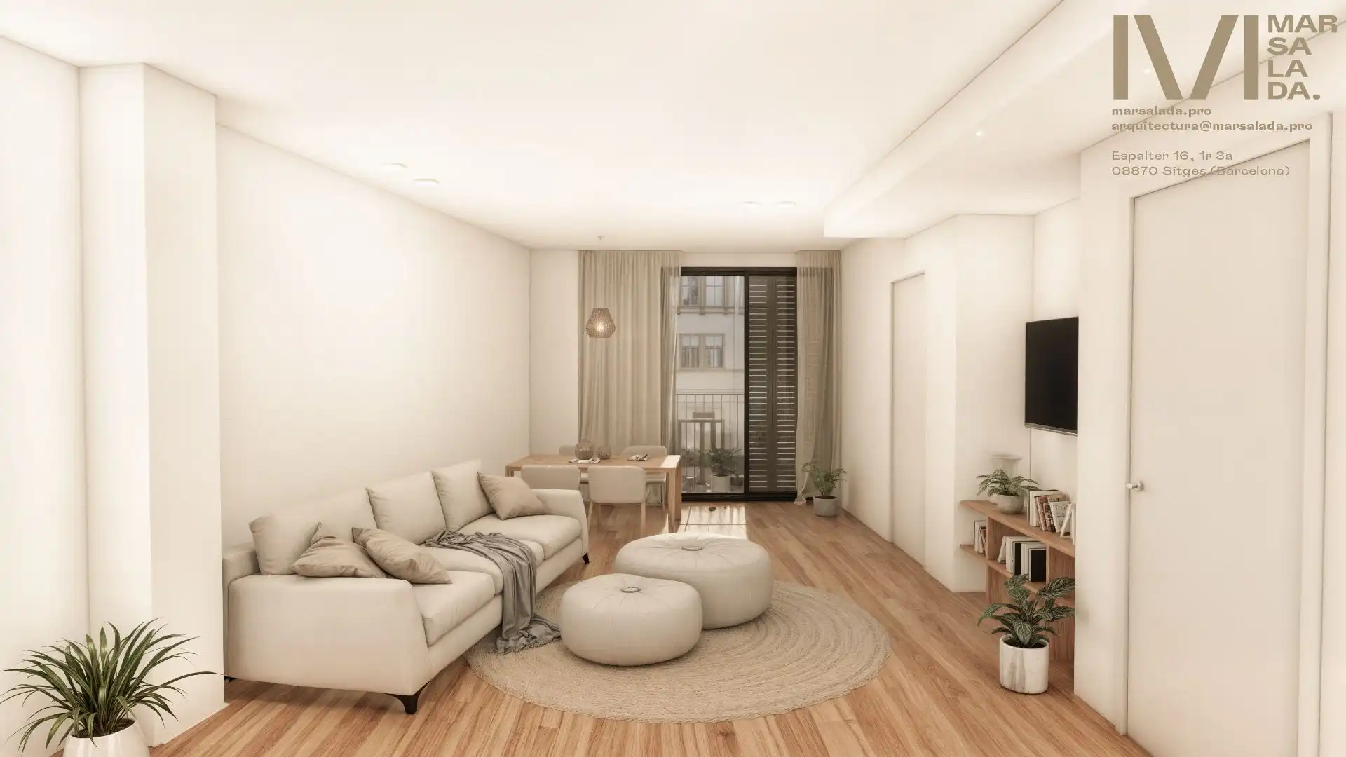 Sala de estar de Piso en venta en Sitges