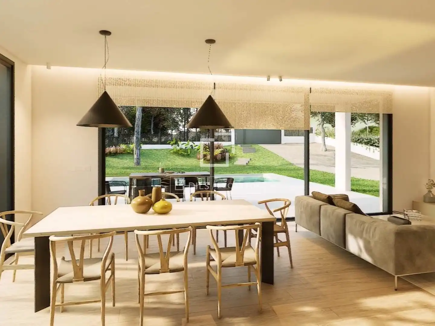 Dining room of Houses for sale in Palafrugell  with Air Conditioner, Private garden and Swimming Pool